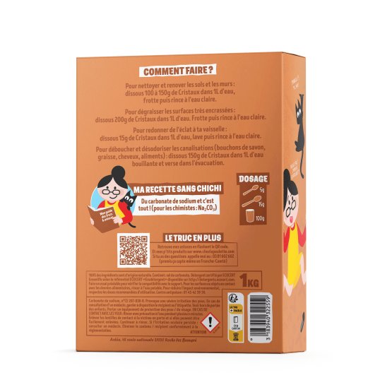 Cristaux de Soude - 1 kg