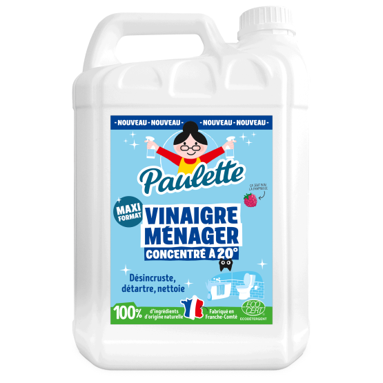 Vinaigre ménager Concentré 20° Framboise - 5 L